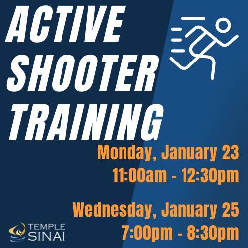 Banner Image for Temple Sinai Active Shooter Training