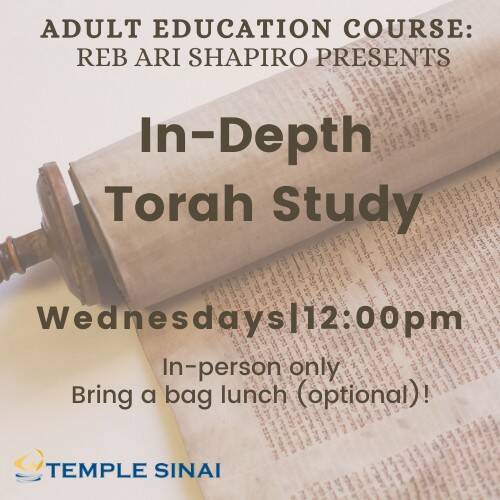 Banner Image for In-depth Torah Study