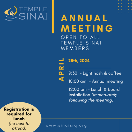 Banner Image for Temple Sinai Annual Meeting
