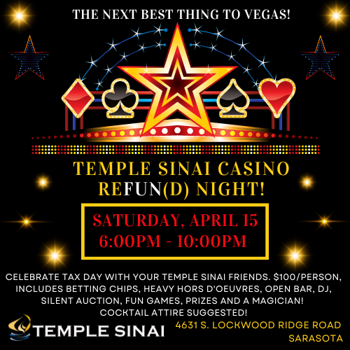 Banner Image for Temple Sinai Casino ReFUN(d) Night