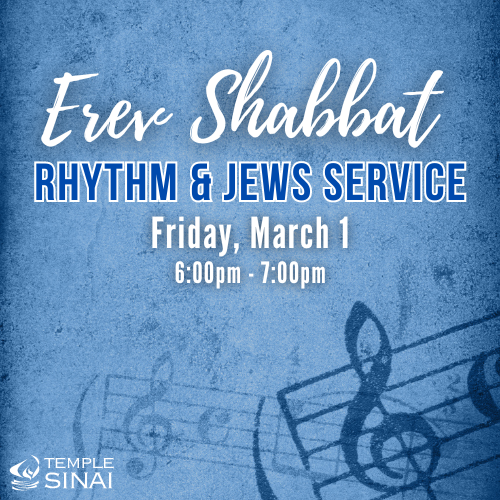 Banner Image for Erev Shabbat Service: Rhythm and Jews